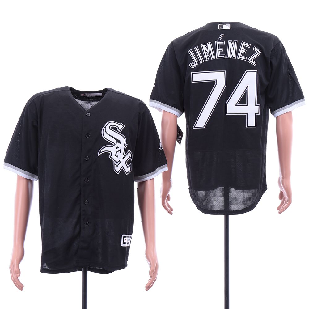 Men Chicago White Sox #74 Jimenez Black Game MLB Jerseys
